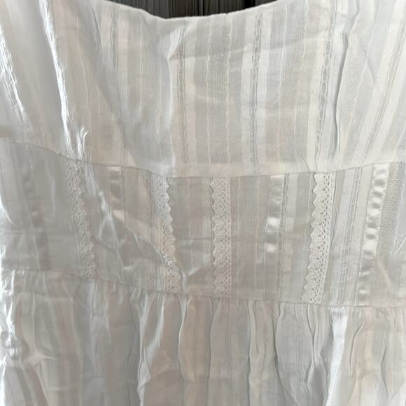NWT coastal boho COMMENSE white mini dress square neck XS - Picture 6 of 10